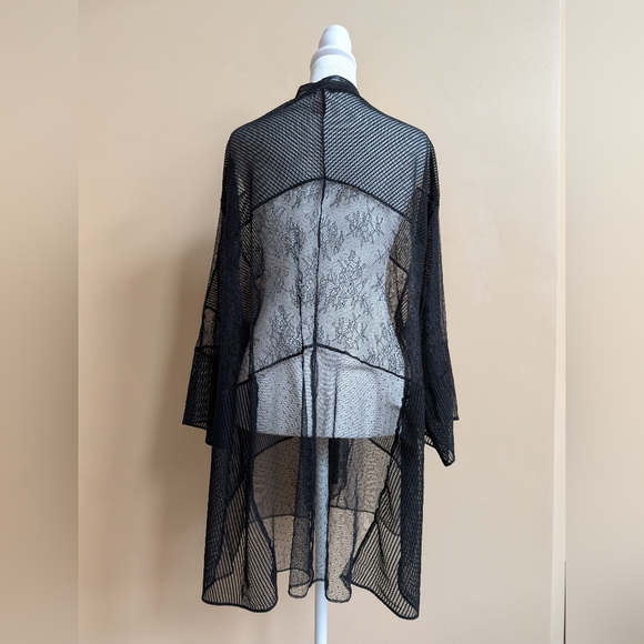 Victoria's Secret Sheer Black Lace Robe - Picture 3 of 8